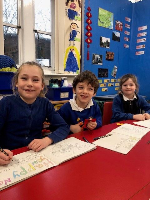 KS1 are happy to be back at school.